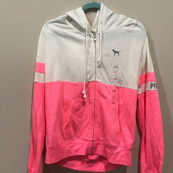 PINK Victoria's Secret Tops - Pink Victoria’s Secret Zip Up